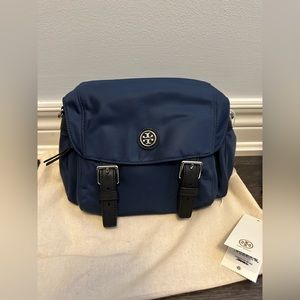 Brand New Tory Burch Crossbody nylon bag - navy colour